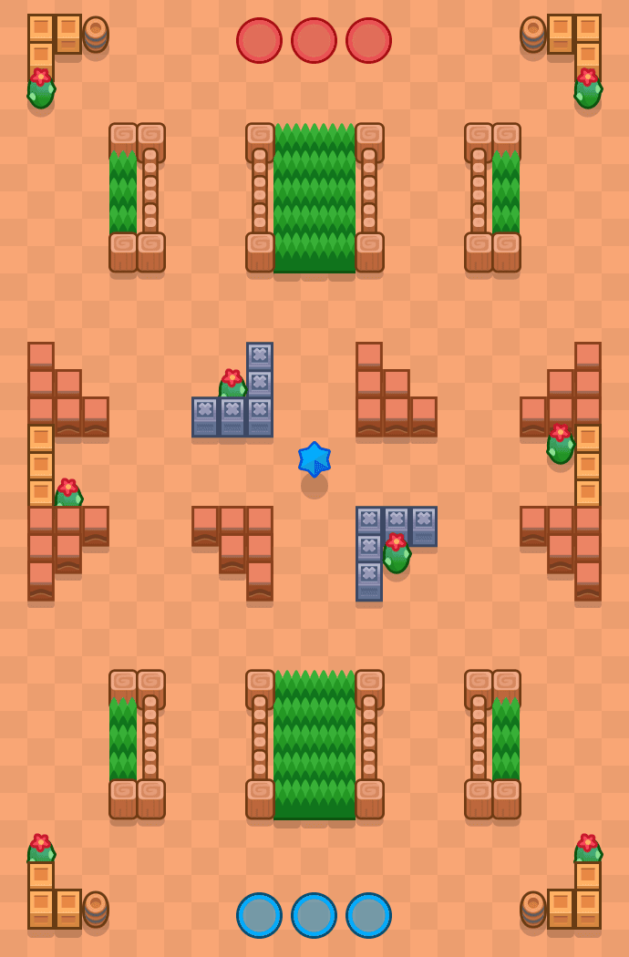 Skała Belle Brawl Stars map