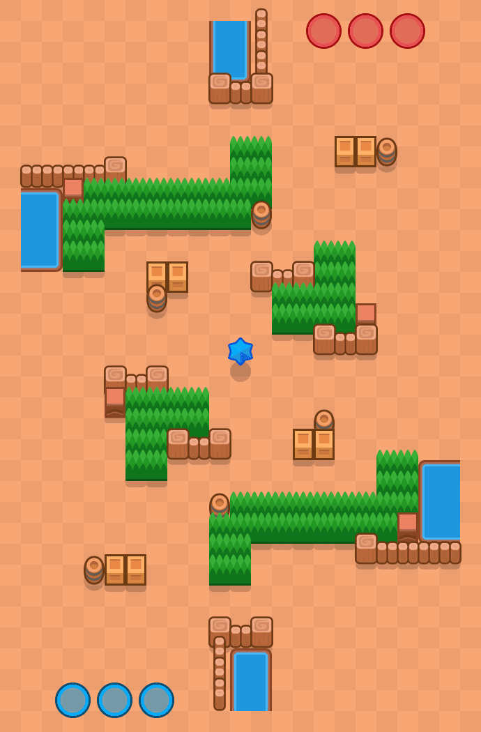 Between the Rivers Brawl Stars map