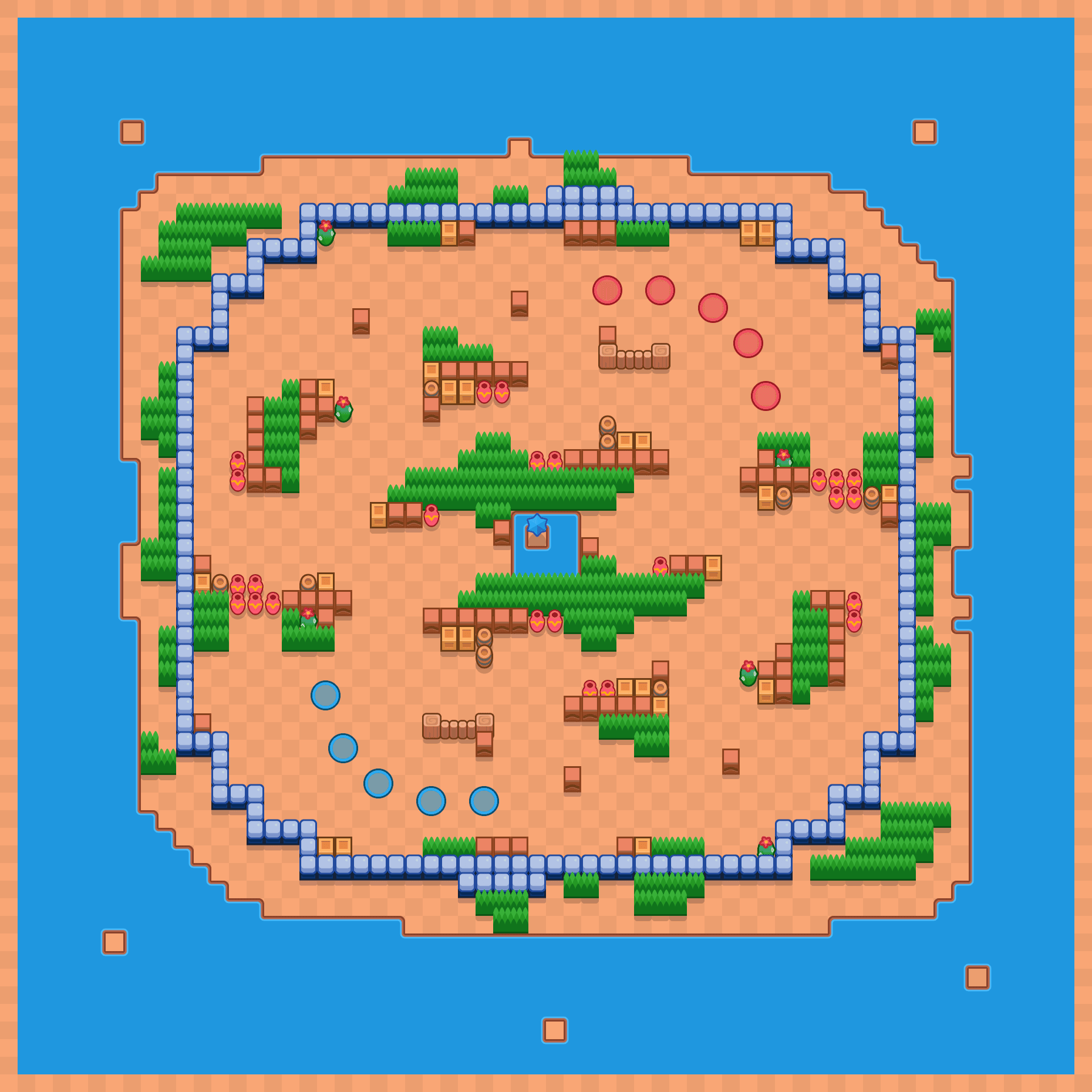 Großes Kampfbecken Brawl Stars map