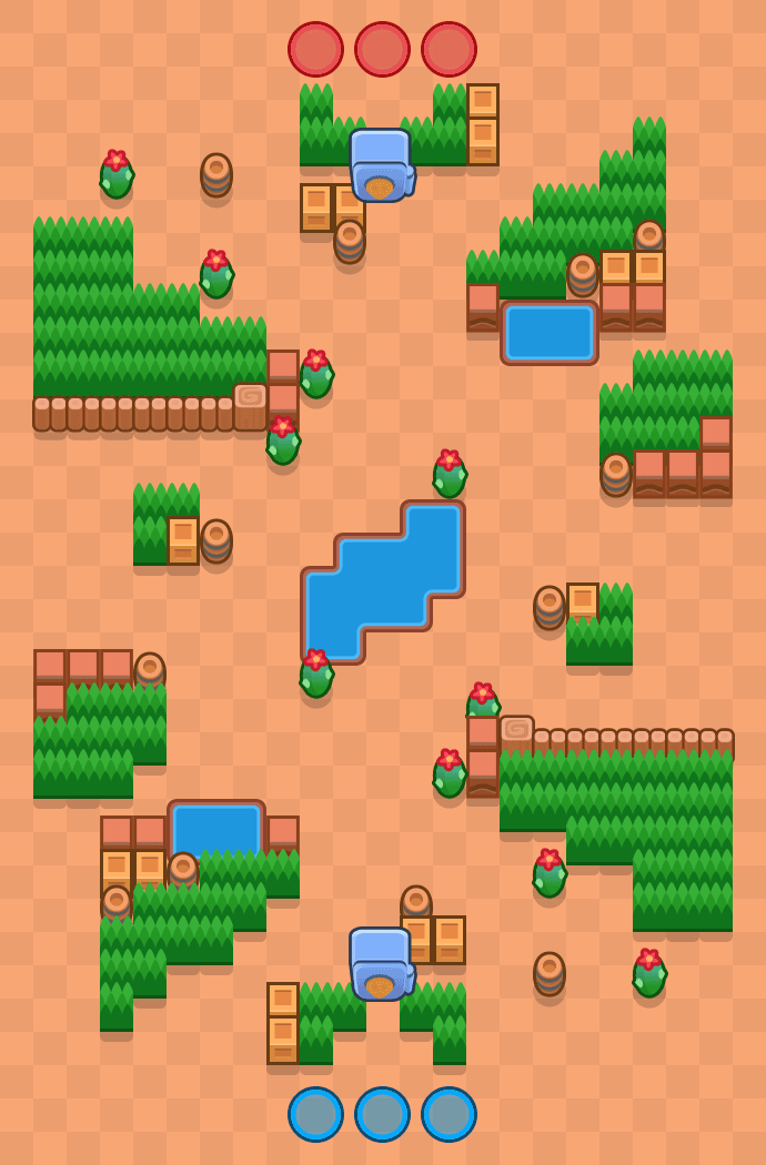 Kaktüs Koridoru Brawl Stars map