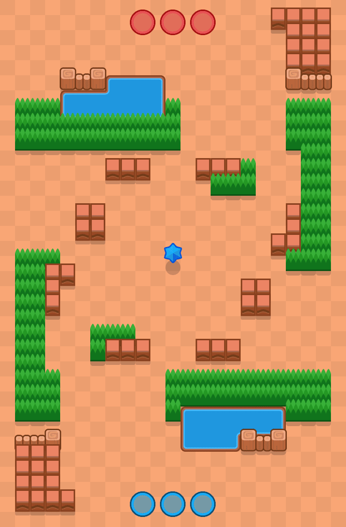 Komnaty chóralne Brawl Stars map