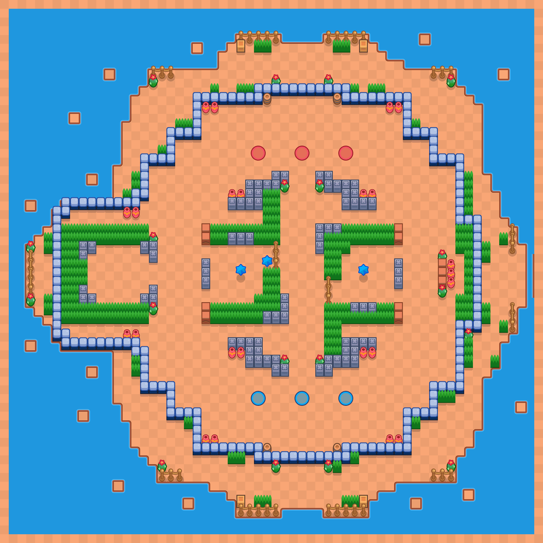 Karmazynowy podział Brawl Stars map