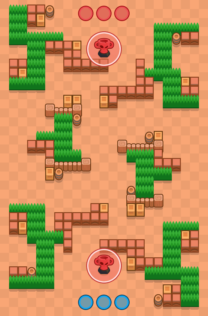Rozbój w biały dzień Brawl Stars map