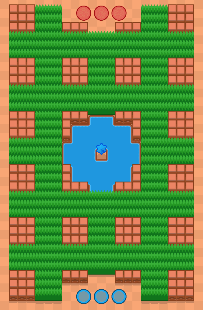 Głęboki las Brawl Stars map