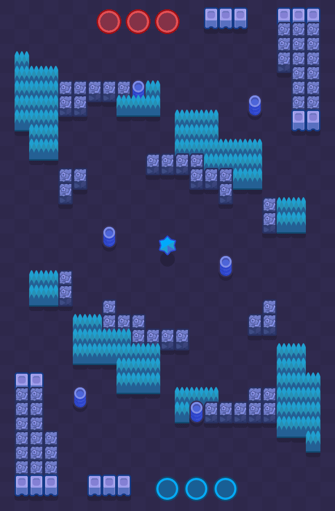 Piętrowiec Brawl Stars map
