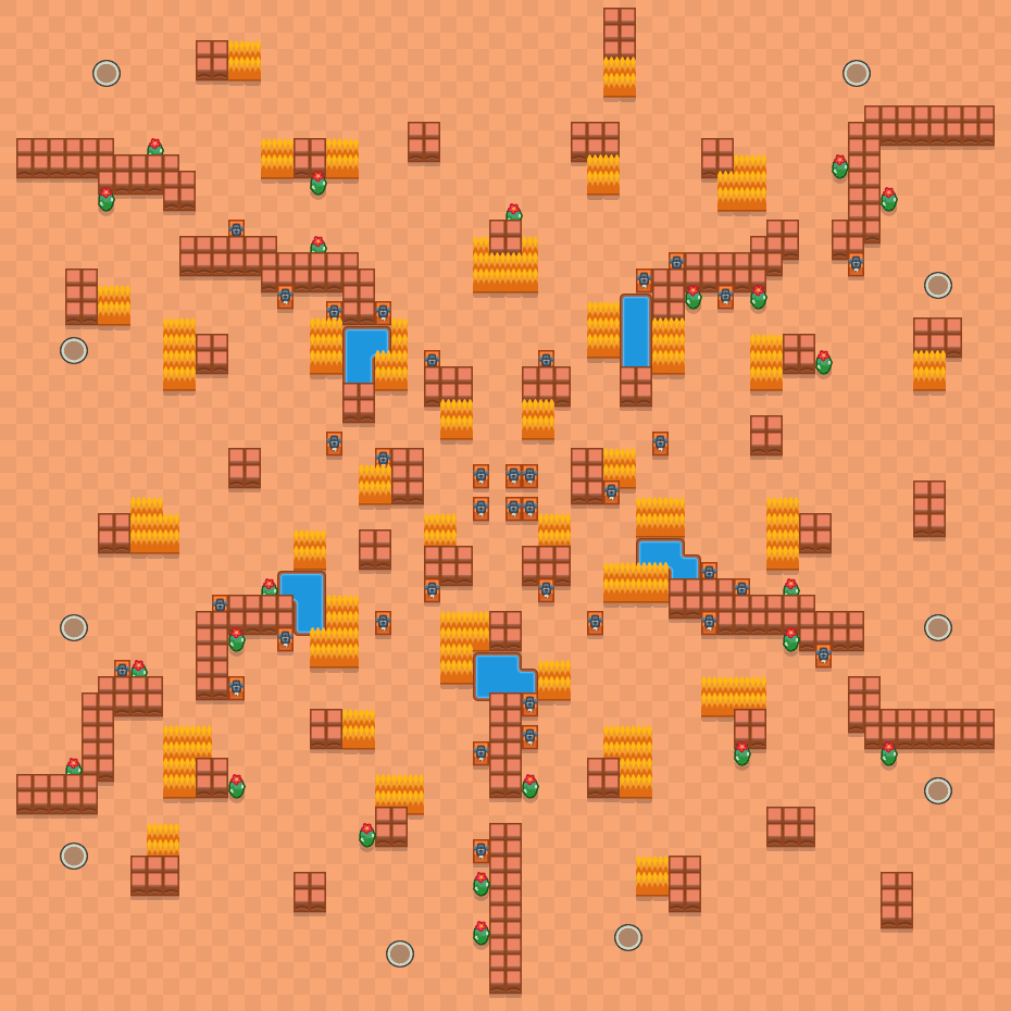 Kłopoty chodzą parami Brawl Stars map