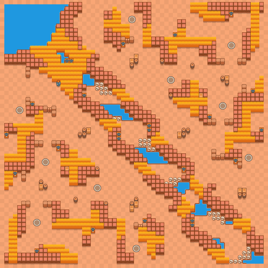 Dried Up River Brawl Stars map