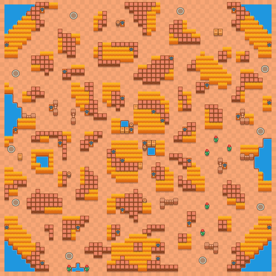 Blocos erráticos Brawl Stars map