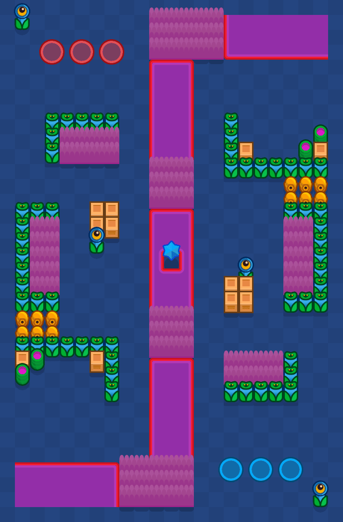 Pływające źródła Brawl Stars map