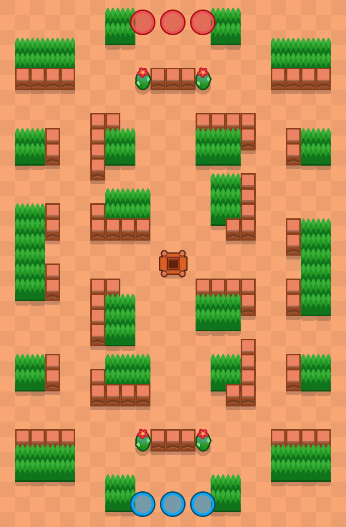 Cuatro esquinas Brawl Stars map