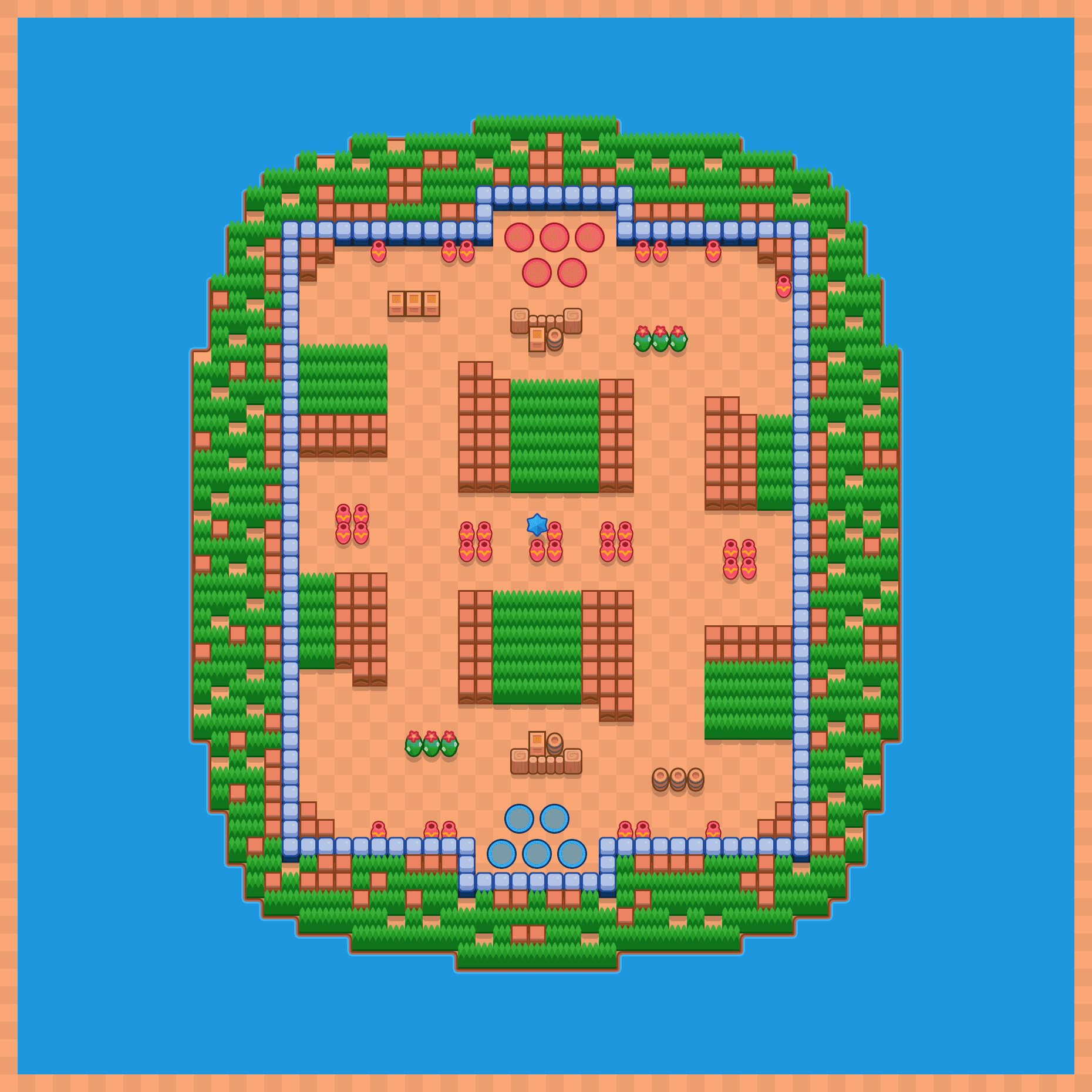Mroźne szlaki Brawl Stars map