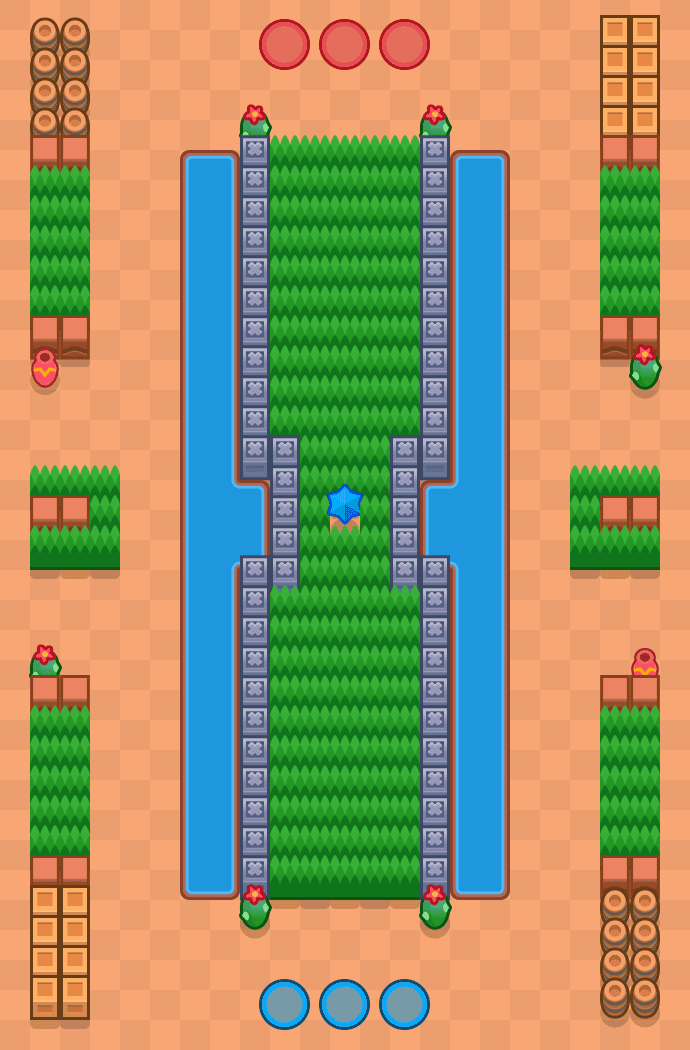 Ciężka trasa Brawl Stars map