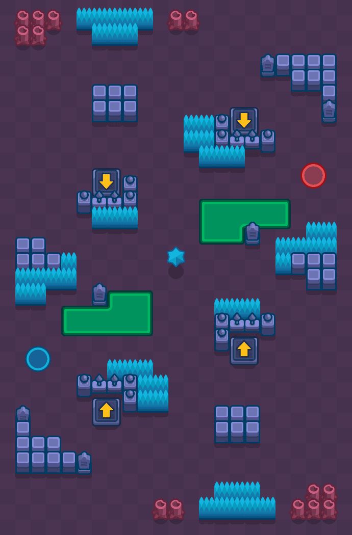 Guarida del sobresalto Brawl Stars map
