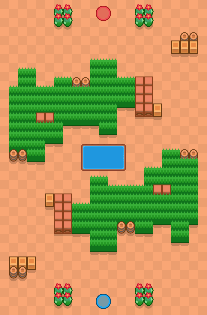 Łąka żurawi Brawl Stars map
