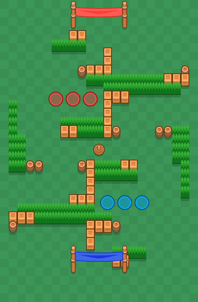 Piłkarzyk do orzechów Brawl Stars map