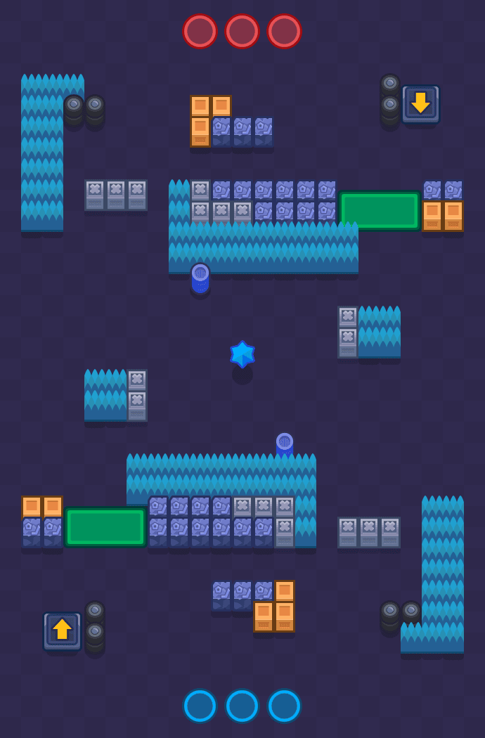Na otwartym polu Brawl Stars map