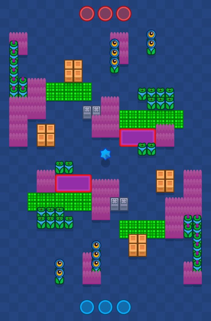 Värikäs kokoontuminen Brawl Stars map