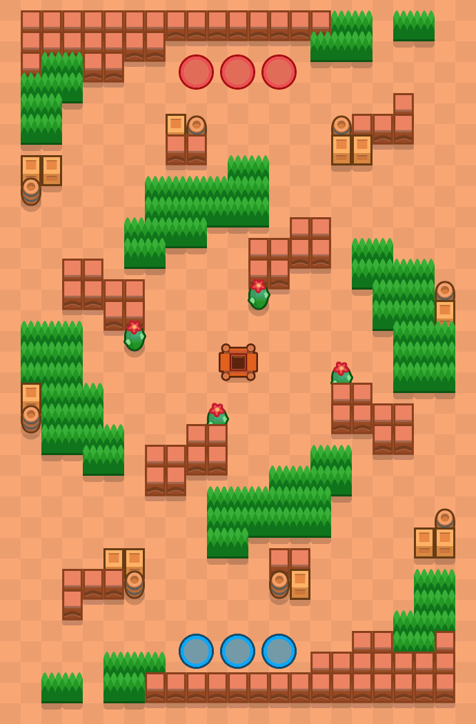 Pineapple Plaza Brawl Stars map
