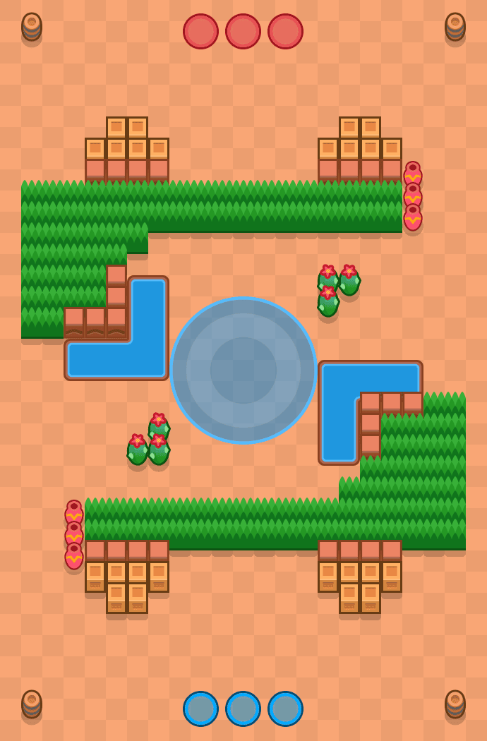 Ognisty krąg Brawl Stars map