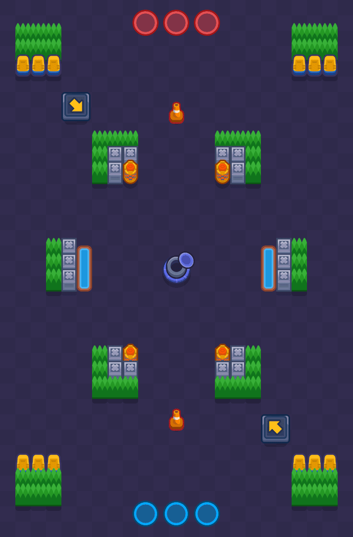Rustykalna arkada Brawl Stars map