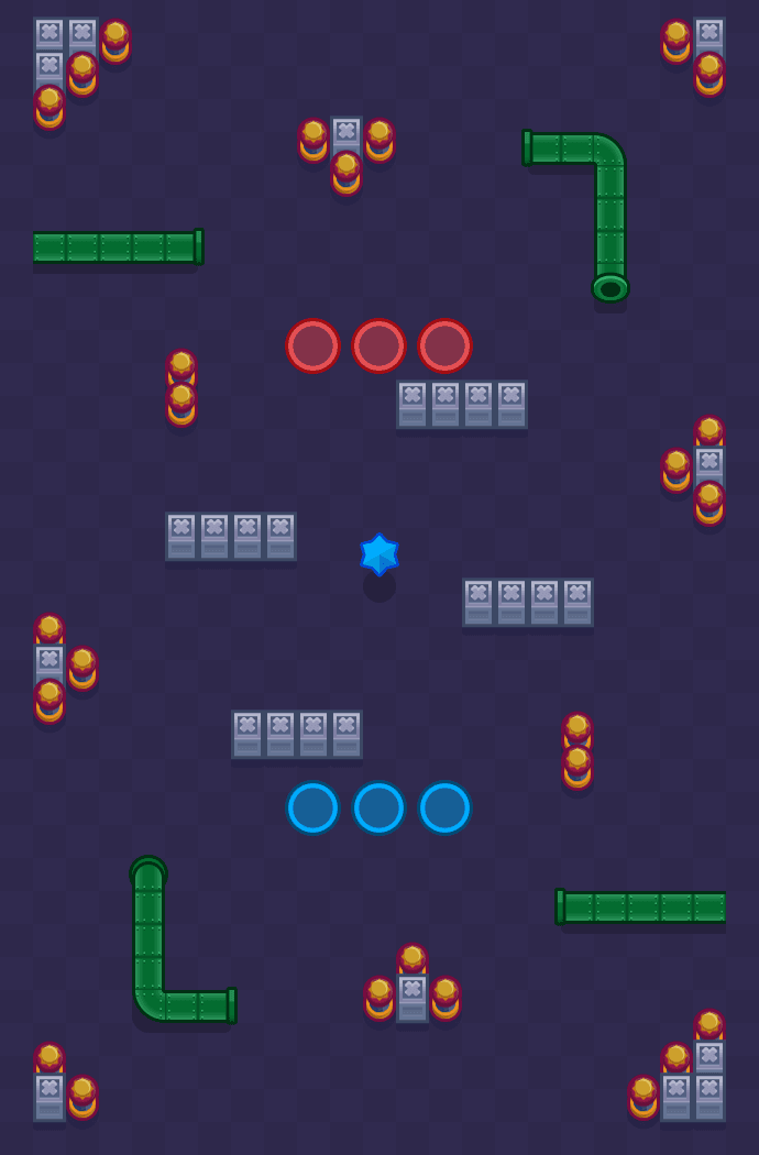 Rdzawe odbicie Brawl Stars map