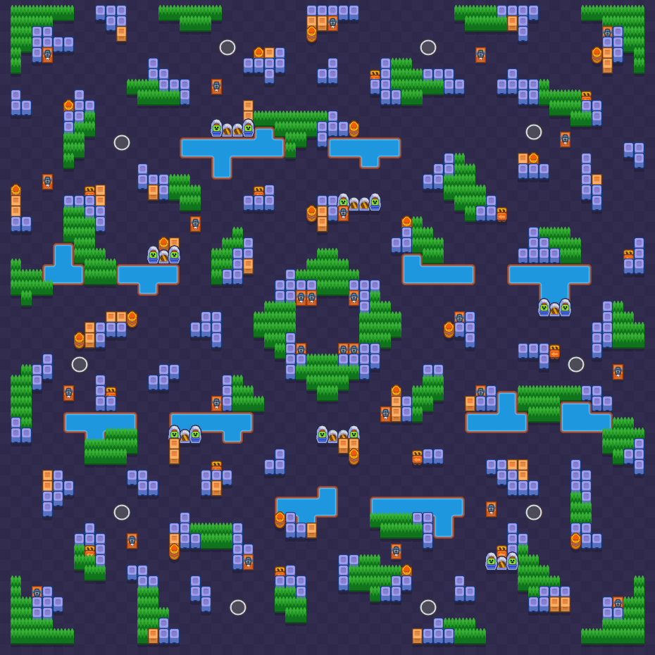 Centrum bezpieczeństwa Brawl Stars map