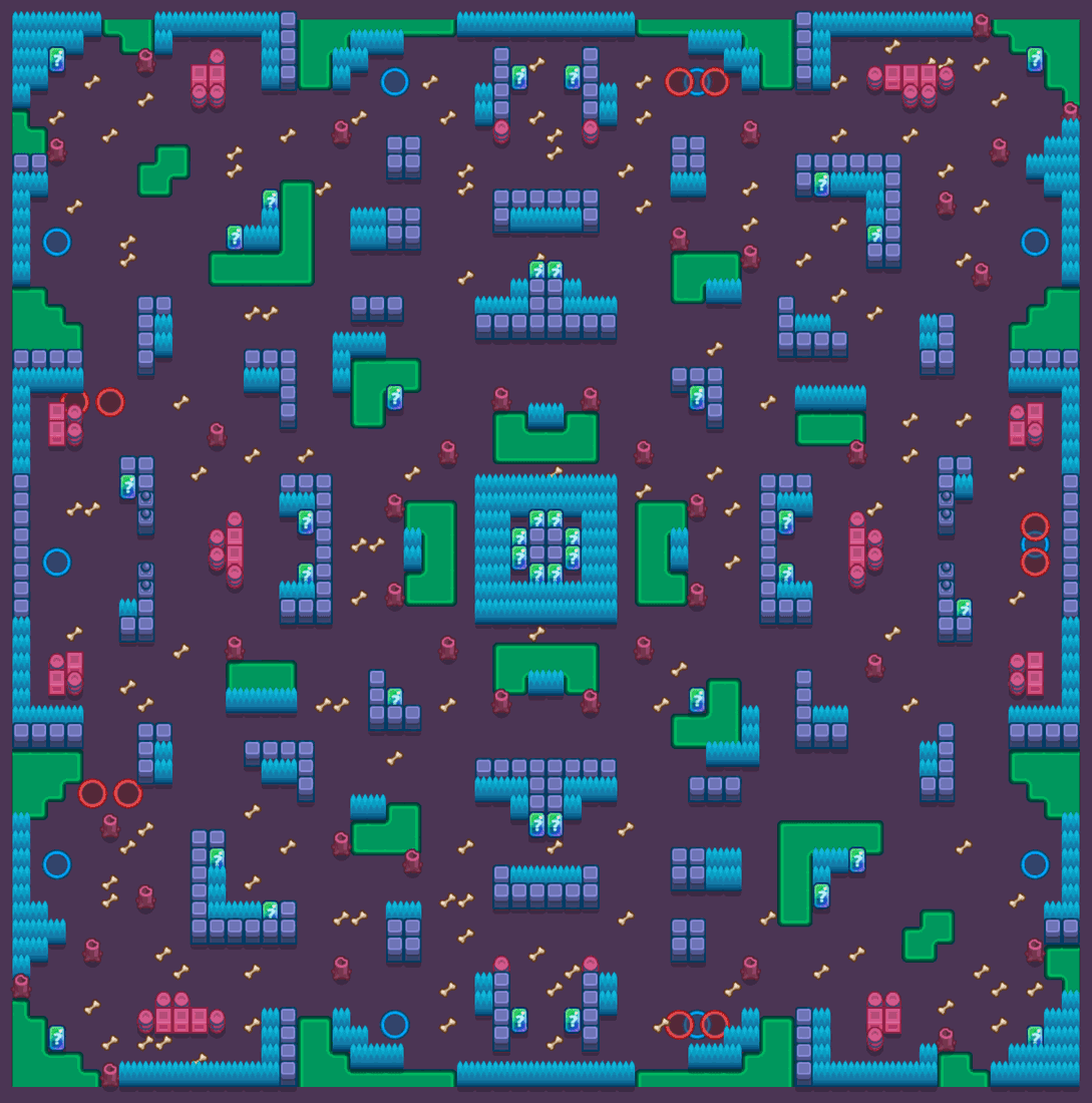 Terre brûlée Brawl Stars map