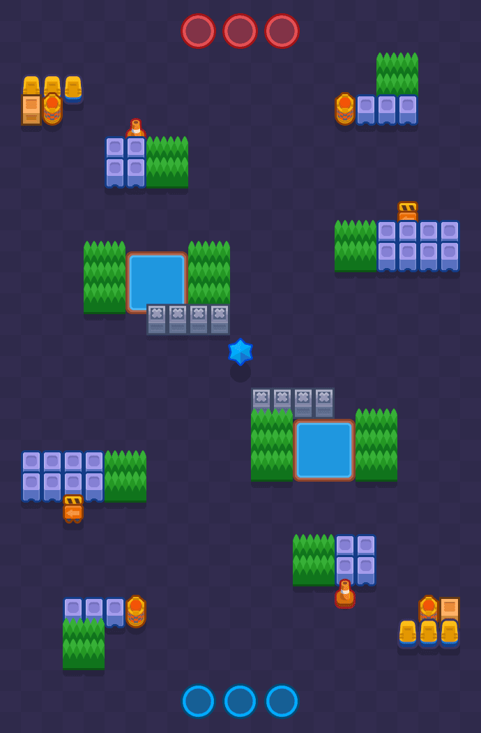 Spadająca gwiazda Brawl Stars map