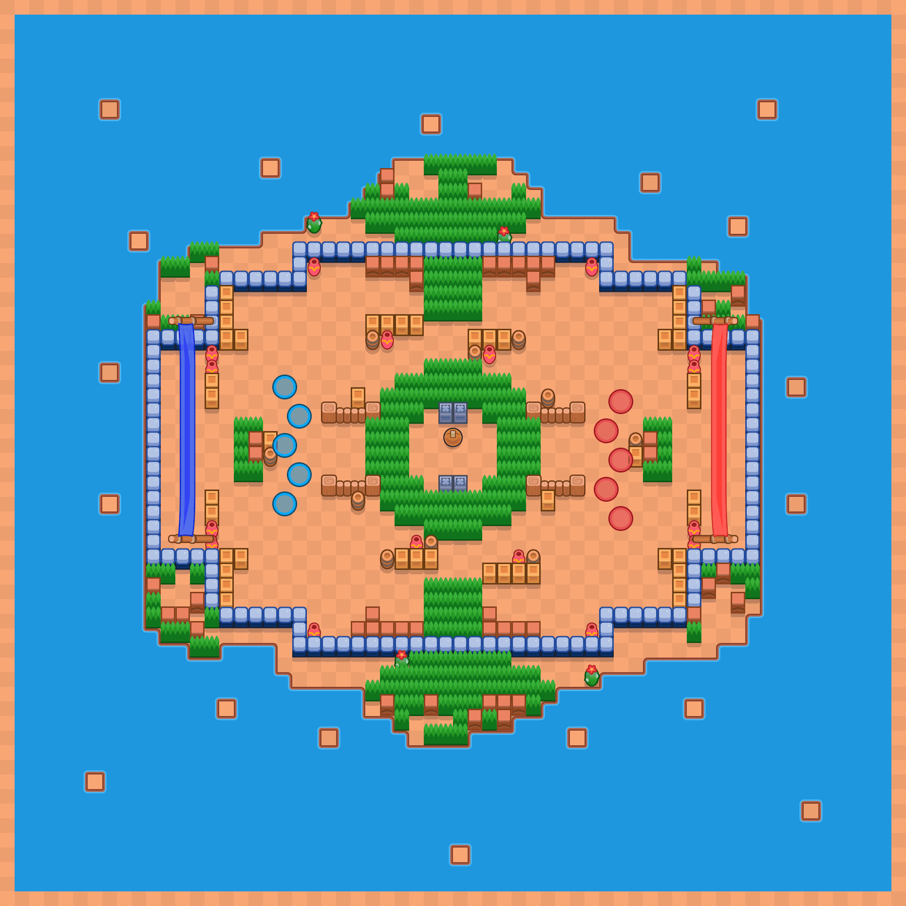 Stadium Simpanan Stok Brawl Stars map