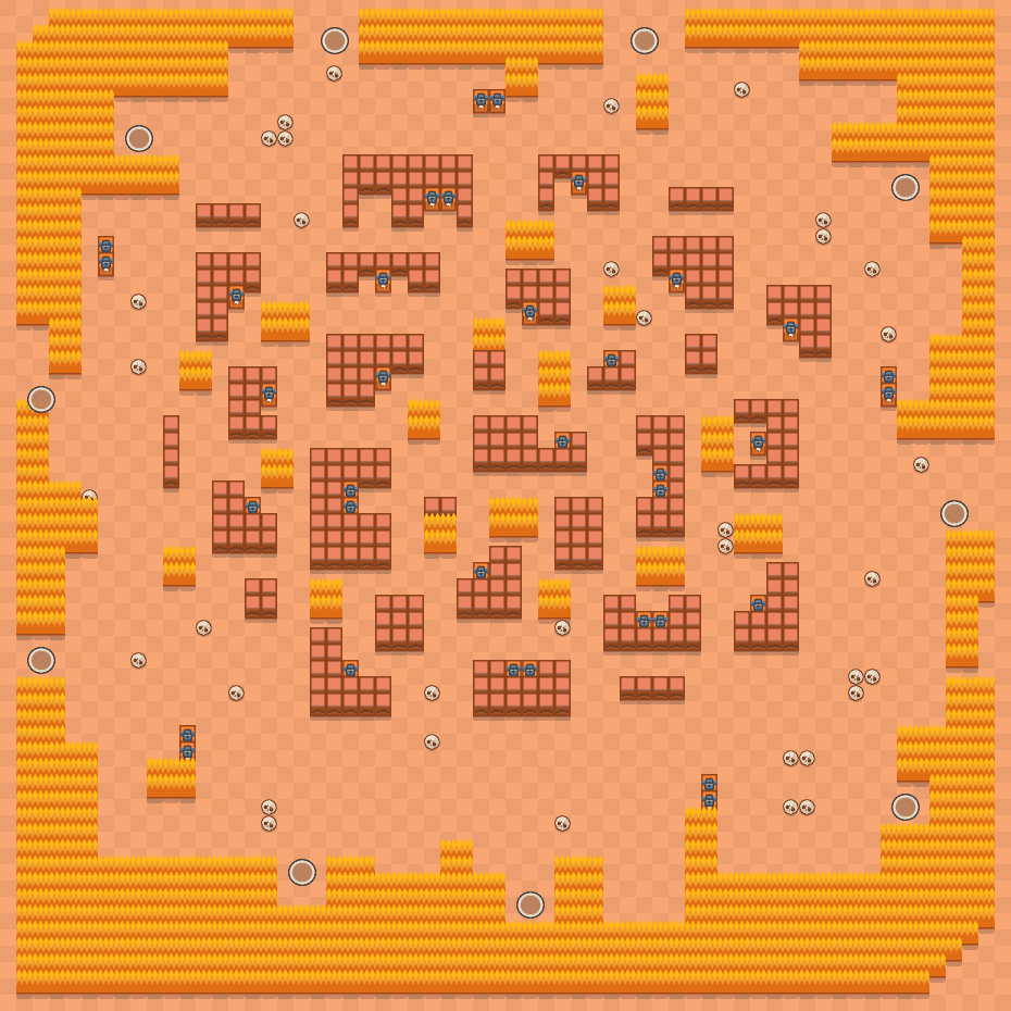 Burzowe równiny Brawl Stars map