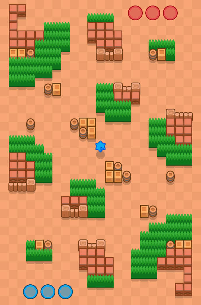 Reja zachodzącego słońca Brawl Stars map