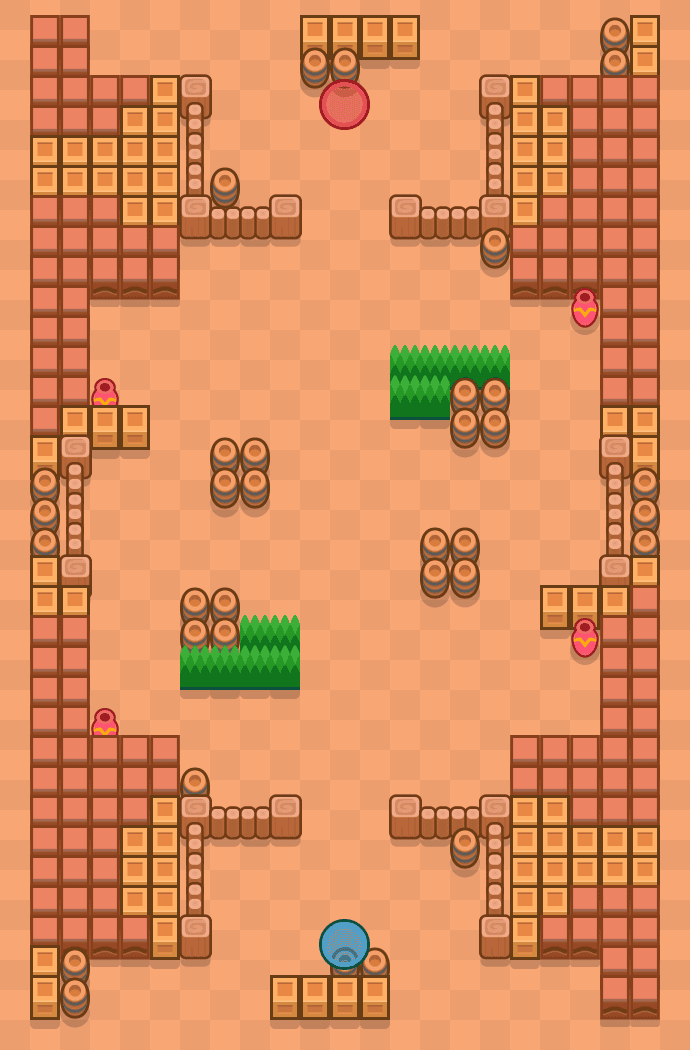 Pułapka tygrysa Brawl Stars map