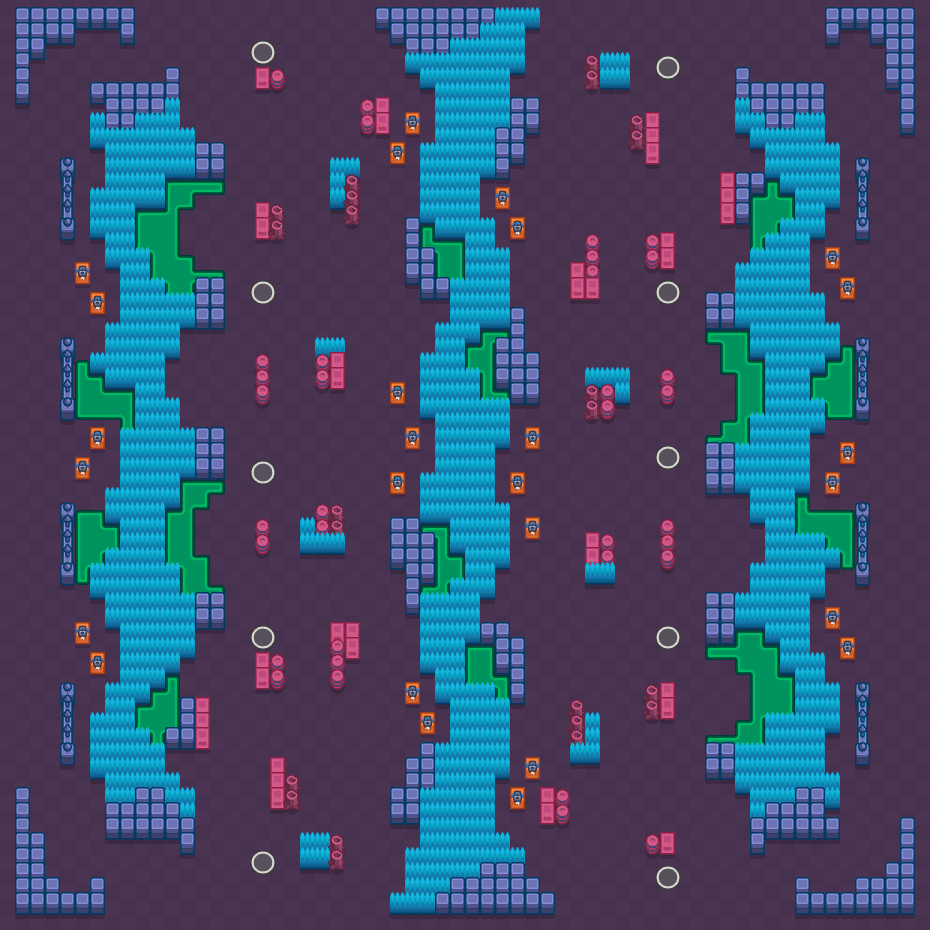 Plączące pnącza Brawl Stars map