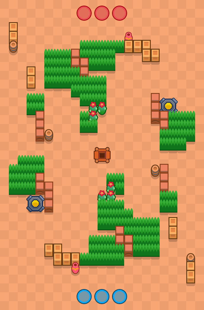 Dolina szeptów Brawl Stars map