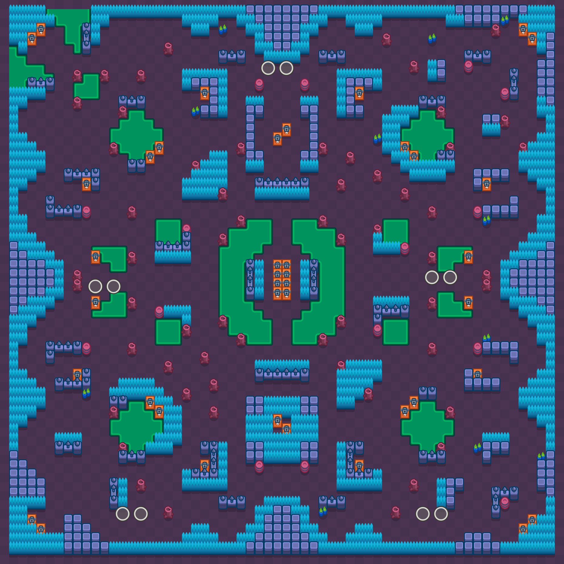 Lagos ácidos Brawl Stars map