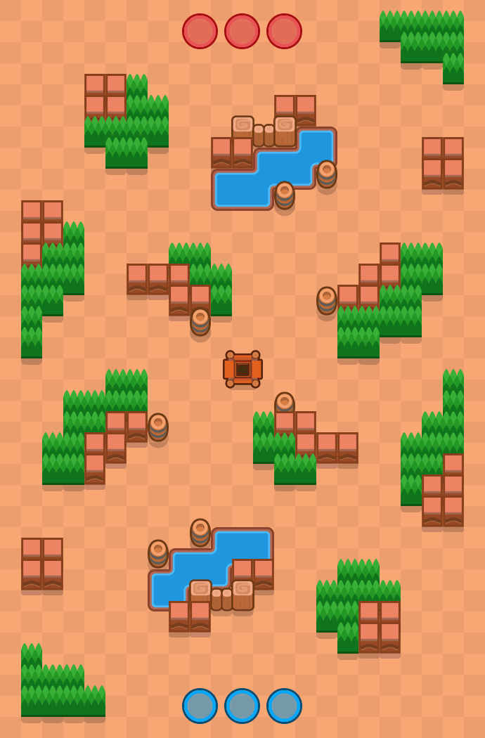 Ângulo agudo Brawl Stars map