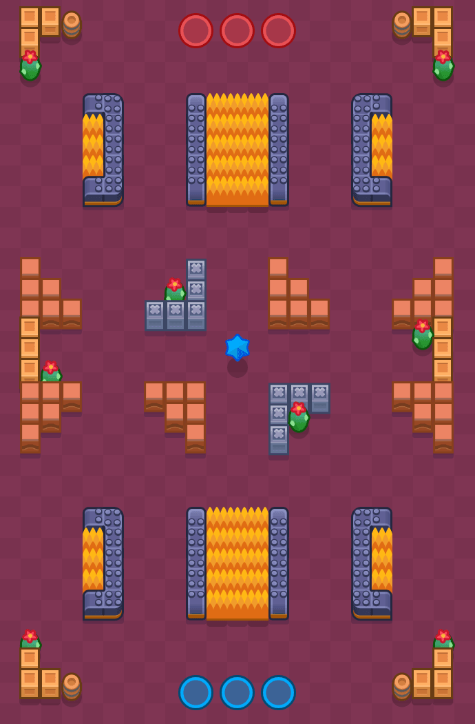 Rocha da Belle Brawl Stars map