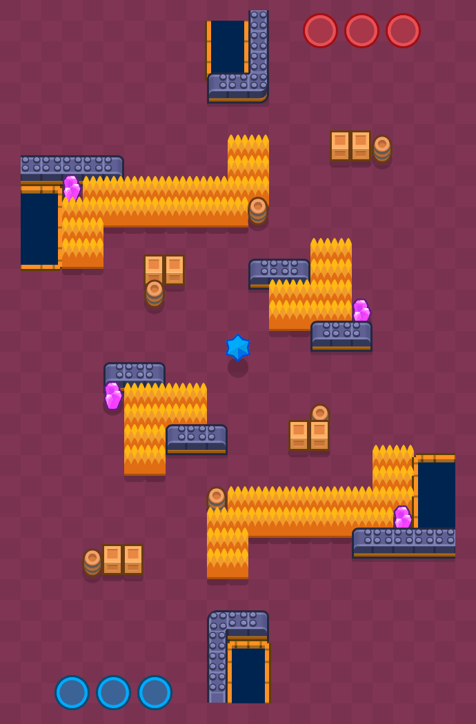 Fiumi sotterranei Brawl Stars map
