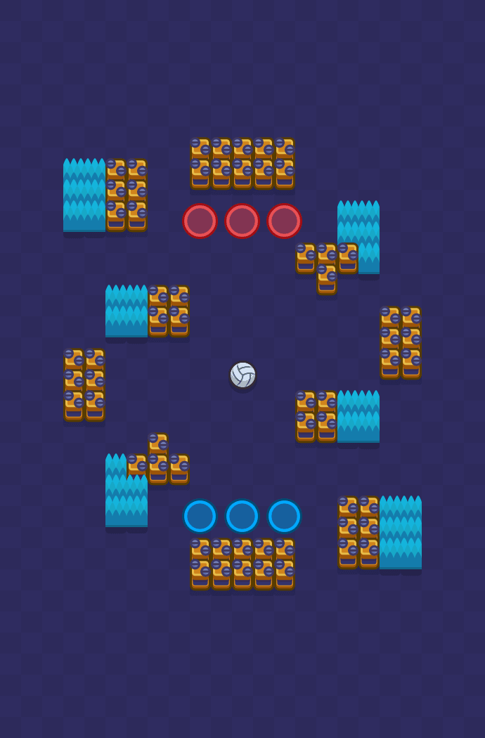 Fête en bloc Brawl Stars map