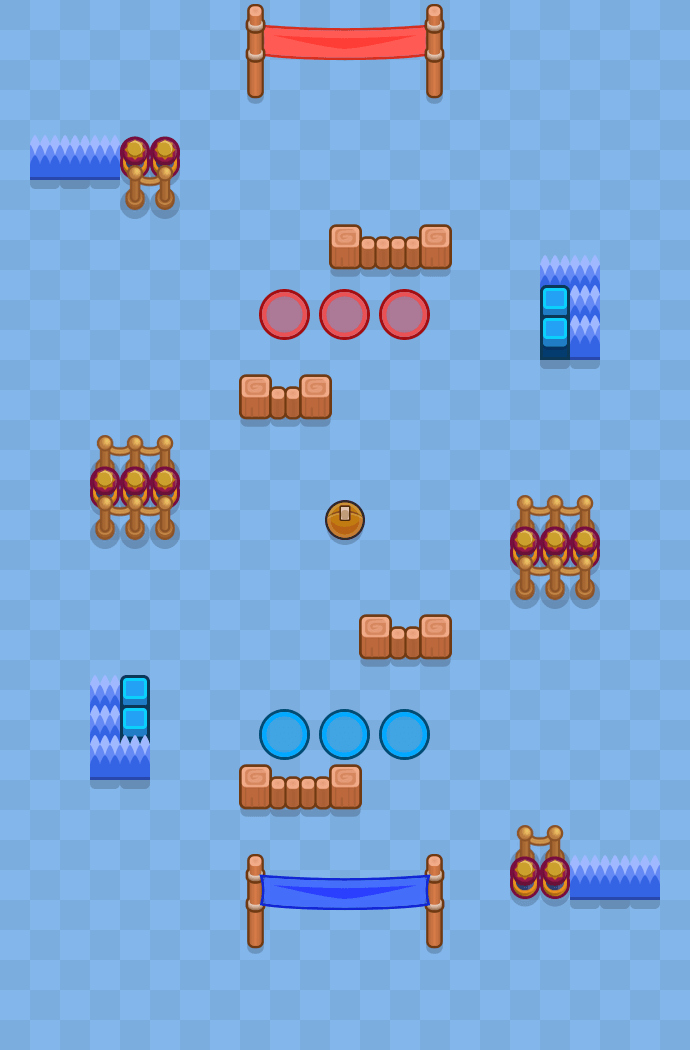 Bouncy Bowl Brawl Stars map