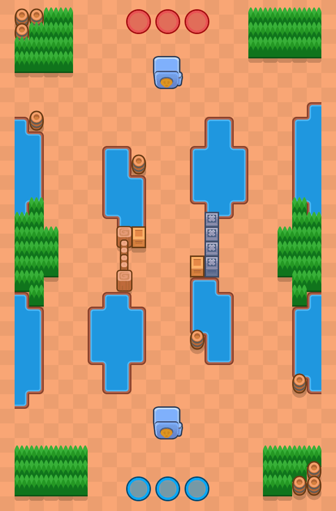 Aguas turbulentas Brawl Stars map