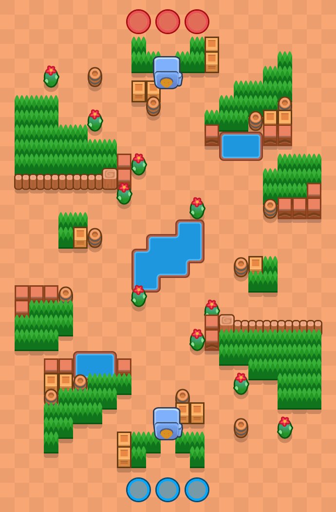 Koridor Kaktus Brawl Stars map