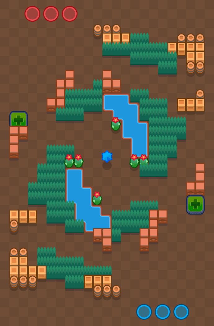 La llamada del agua Brawl Stars map