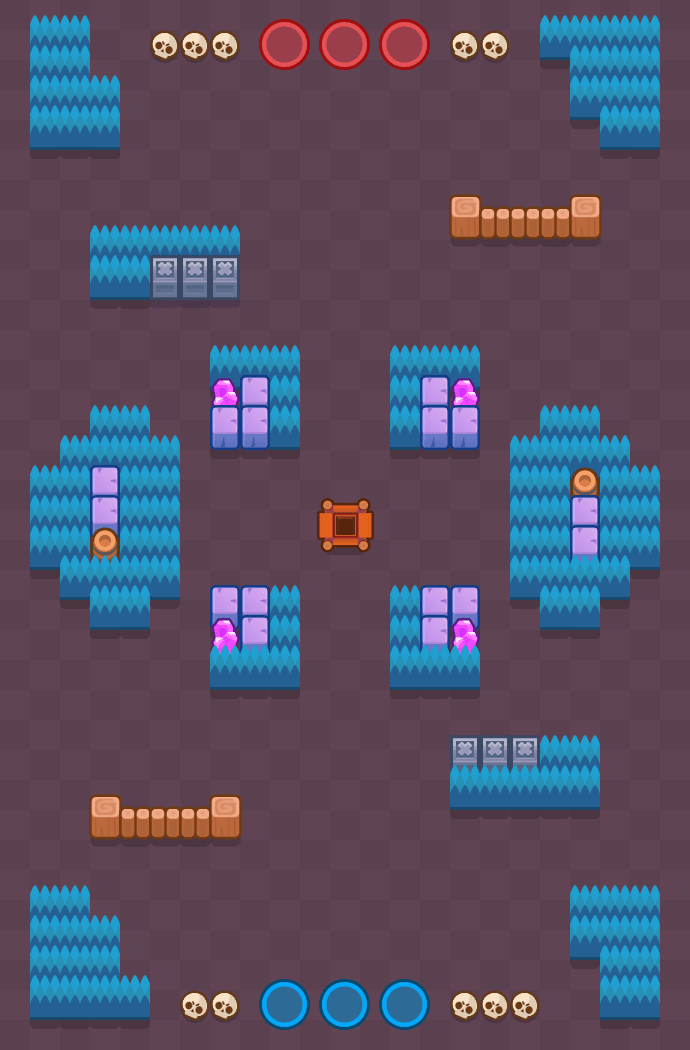 Arcade de cristal Brawl Stars map