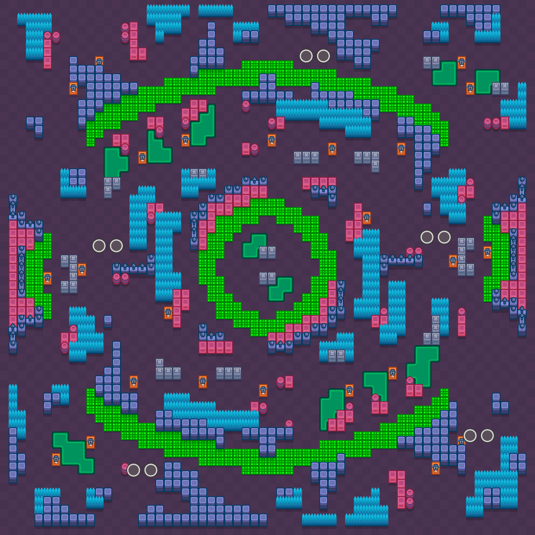 Crystal Eye Castle Brawl Stars map