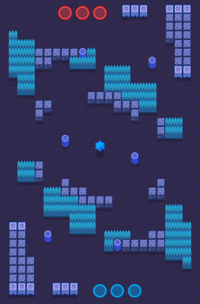 Doble altura Brawl Stars map