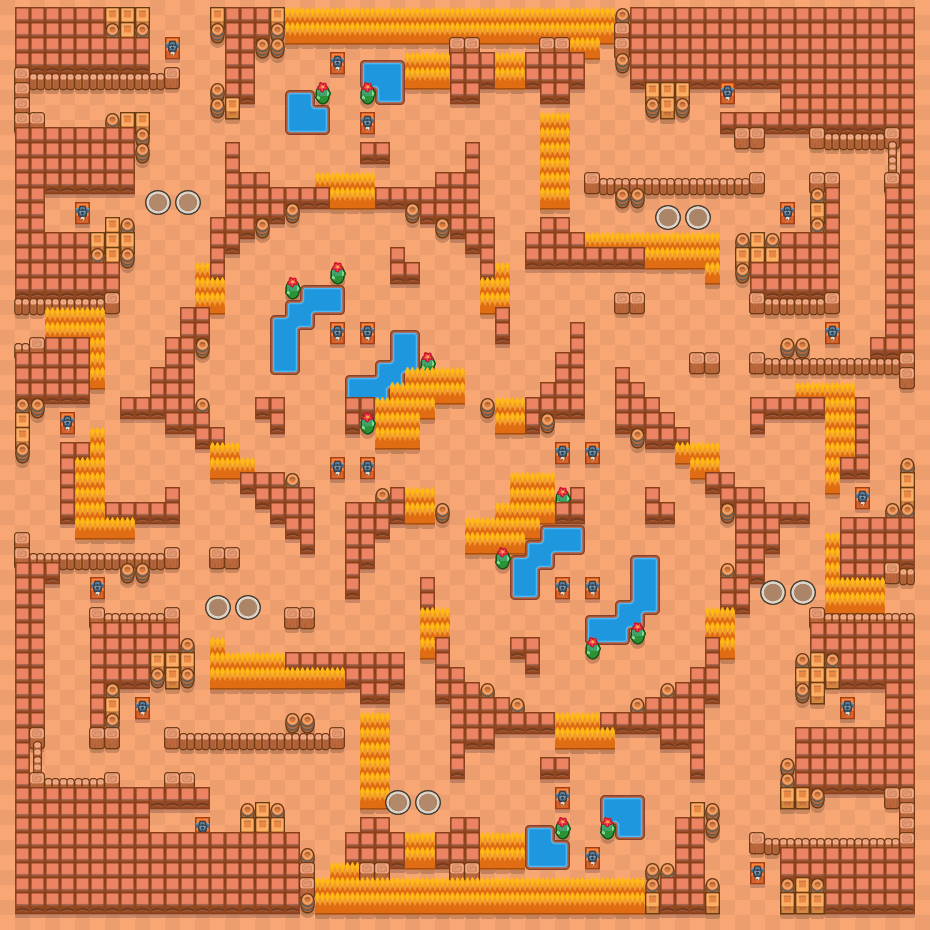 Cincuenta y cinco Brawl Stars map