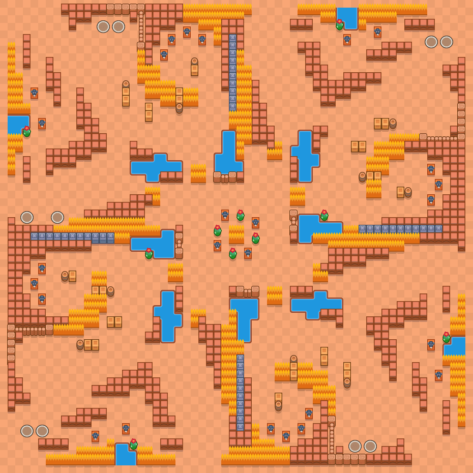 Cuarteto final Brawl Stars map