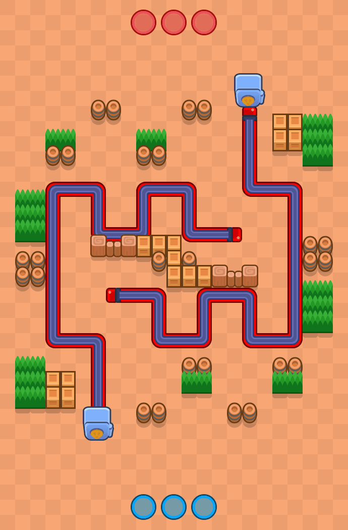 Ylivoimainen este Brawl Stars map