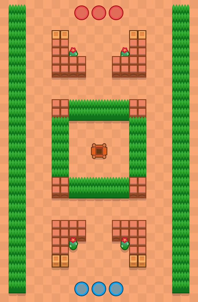 Claro del bosque Brawl Stars map